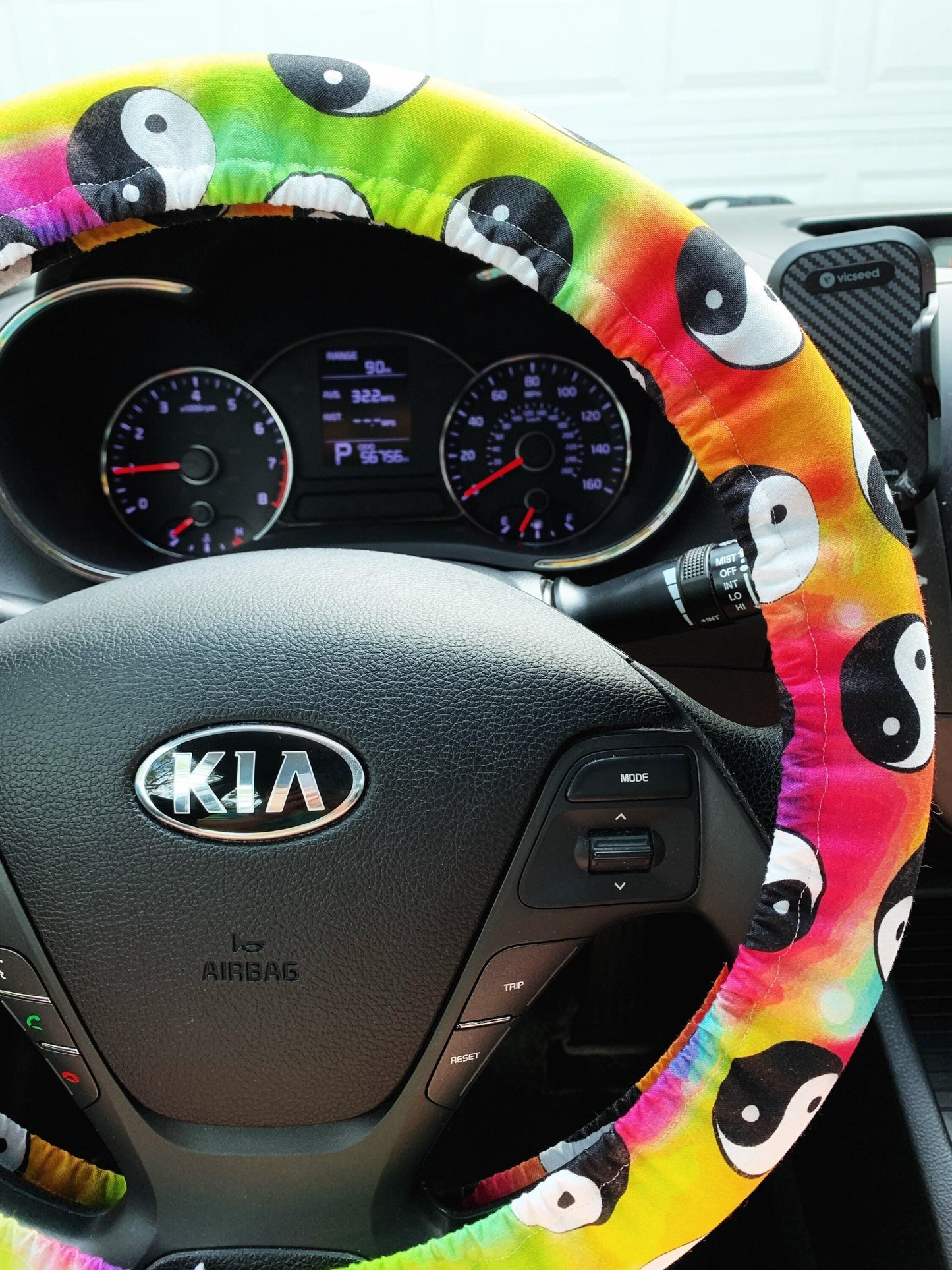 Yin Yang Steering Wheel Cover