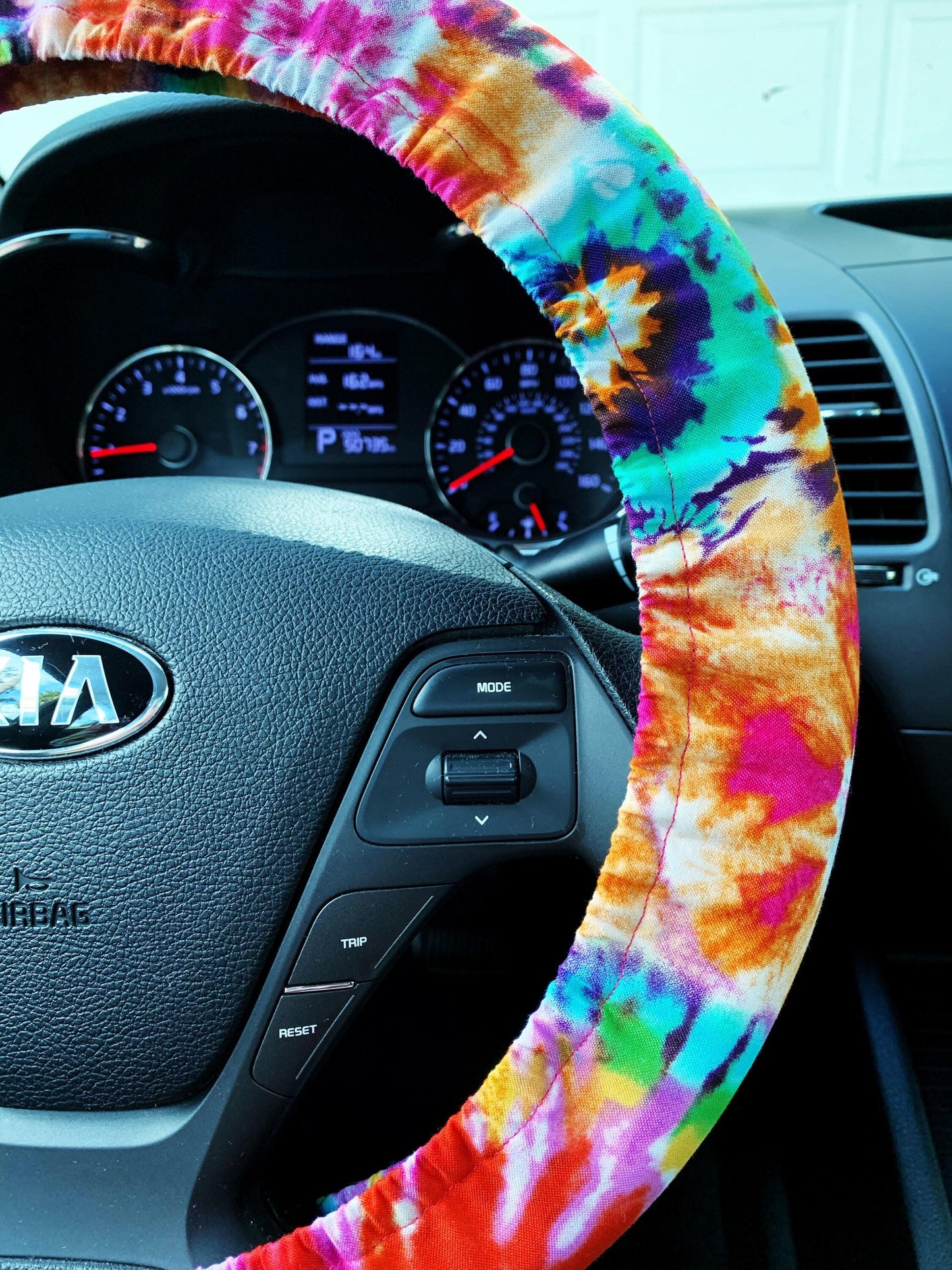 Tie Dye Steering Wheel Cover