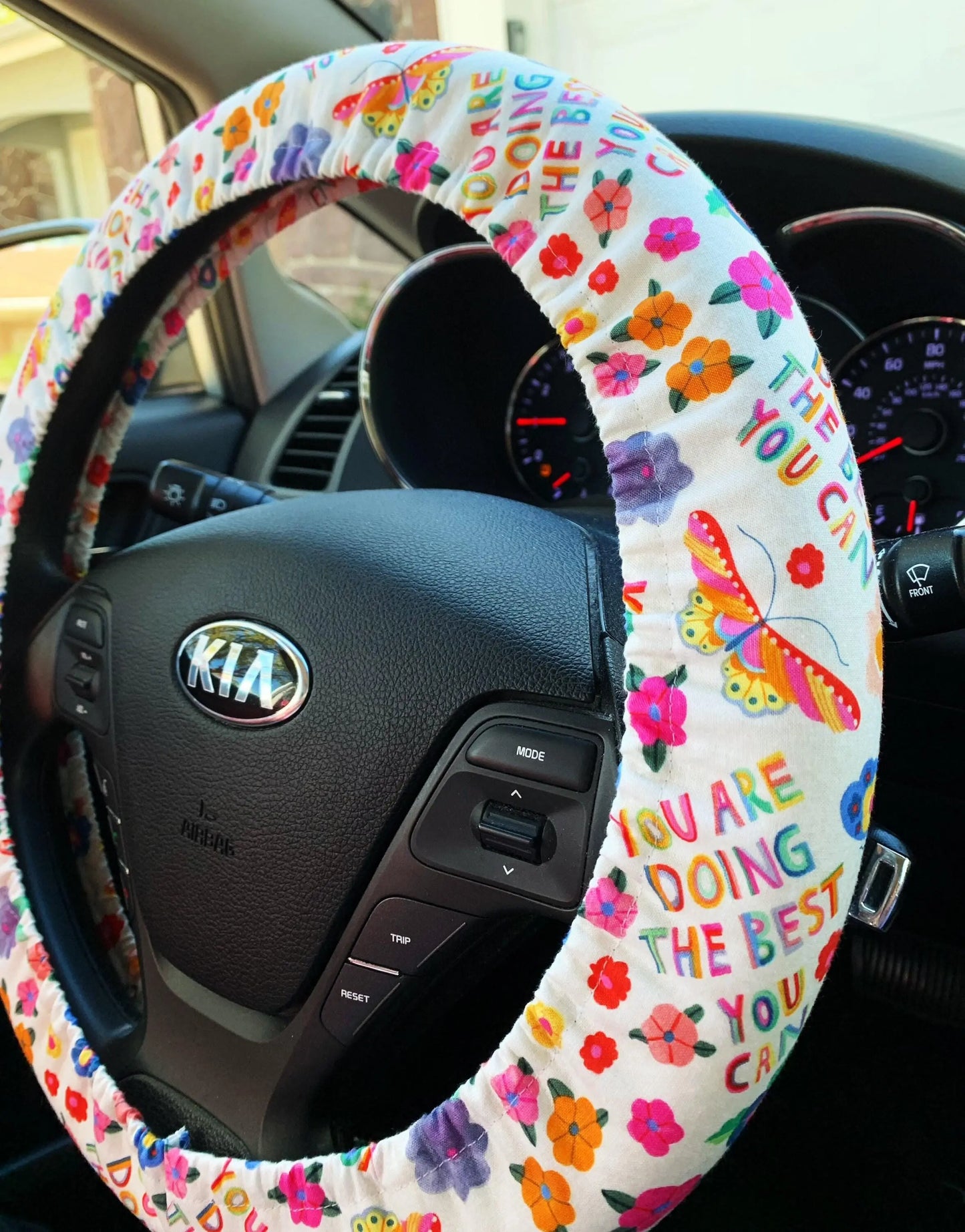 Bright Butterfly Steering Wheel Cover Moonshadow Caravan