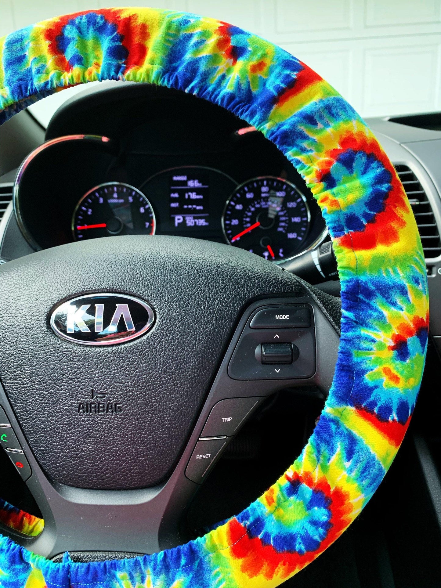 Tie Dye Steering Wheel Cover
